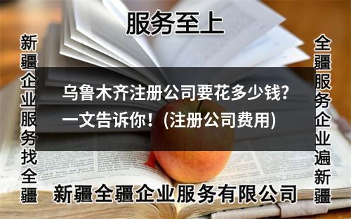 烏魯木齊注冊公司要花多少錢？一文告訴你！(注冊公司費用)