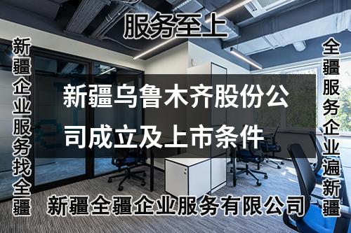新疆烏魯木齊股份公司成立及上市條件