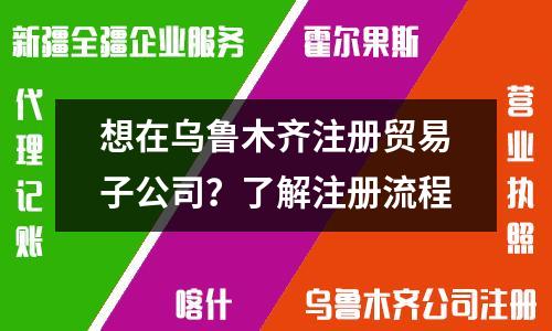 想在烏魯木齊注冊貿(mào)易子公司？了解注冊流程