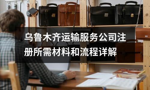 烏魯木齊運(yùn)輸服務(wù)公司注冊(cè)所需材料和流程詳解