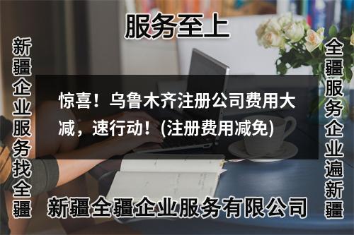 驚喜！烏魯木齊注冊公司費用大減，速行動！(注冊費用減免)