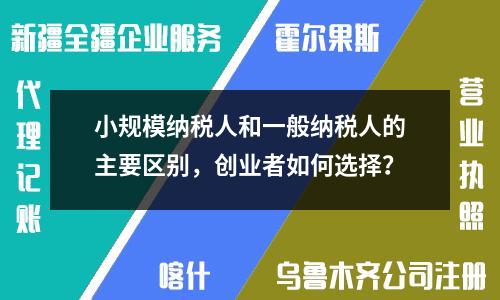 小規(guī)模納稅人和一般納稅人的主要區(qū)別，創(chuàng)業(yè)者如何選擇？